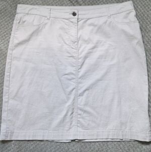 Kim Rogers 18 Khaki Skirt Knee-length Casual Women's Light Tan